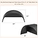 FinerFurnis 2 Pack Single Axle Trailer Fenders，Fits for 14”to 16” Wheels，32” x 9” x 15” Trailer Fenders with Fender Backs，for Car Hauler Cargo Utility Trailer Landscape Trailer,Black