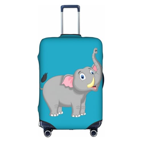Housse de bagage élastique éléphant blanc L housse valise personnalisée