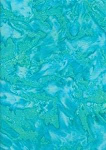 1/2 Metre | SSB-80 Blue 100% Cotton Handmade Java Batik Fabric Marble Effect Smoke Batik Patchwork Quilting Dressmaking 112cm / 44"
