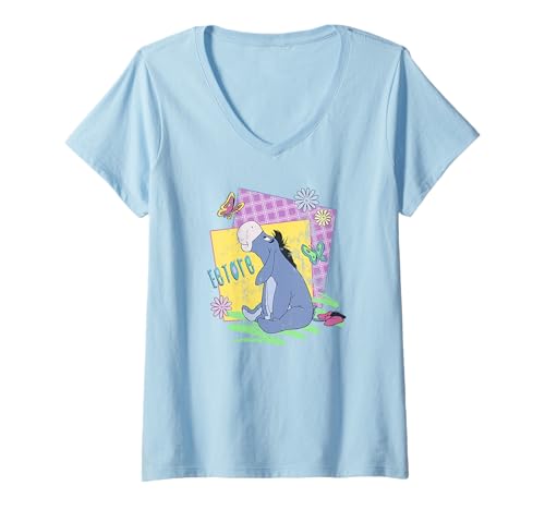 T-shirt Bourriquet Disney col en V le cadeau vintage parfait pour femme fan
