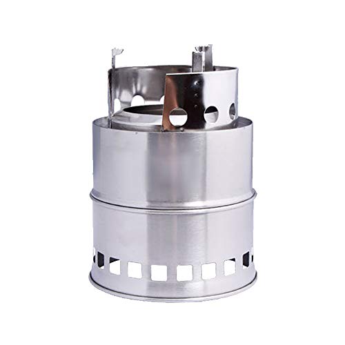 pys Camping Stoves, Stainless Steel Wood Burner Backpacking Stoves, Outdoor Portable Cooking Grill