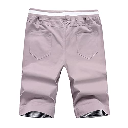 Short d'été décontracté homme en coton à taille élastique - 3