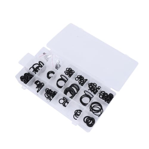 Mobestech Automotive Air Conditioning Sealing Set 225pcs Rubber Gasket Sealer Kit 18 Sizes High Heat Resistance Elasticity