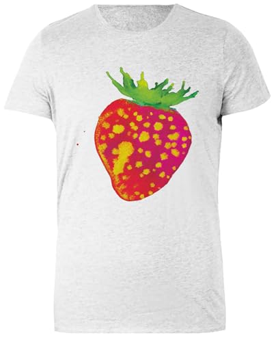 DAMBOTEE Blonde Redhead T-Shirt en Coton Gris pour Femmes À Col Rond Womens Grey Cotton Crewneck T-Shirt