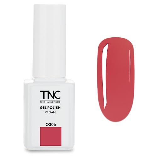 Esmalte semipermanente Tahe TNC Papaya vegano de larga duración de 11,5 ml para manicura en casa