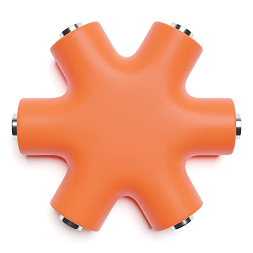 ExcelValley - Mono Patch Cable Splitter - TS 3.5mm 1/8" - Modular Synth Eurorack [Orange]