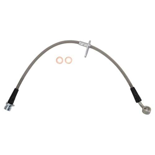 Image of TRQ Rear Performance Brake Hose Set Compatible with 1992-1994 Honda Civic