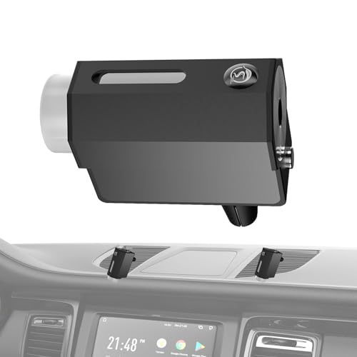 Mechesa スマートカーディフューザー、自動カー芳香剤 - スマートカー芳香剤オートアロマディフューザー,合金自動車用芳香剤、香り長持ち、車両用インテリジェント 360 度回転カーフレグランス