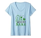 Photo Gallery donna one lucky mama san patrizio trifoglio irlandese maglietta con collo a v Photo Gallery donna one lucky mama san patrizio trifoglio irlandese maglietta con collo a v
