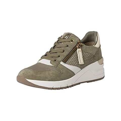 Tamaris Women's Damen 1-1-23702-28 Sneaker, SAGE Comb, 4 UK Cover