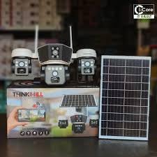 Image of Thinkwill Z-815 4G Solar Outdoor Camera, 4 Lens, 5MP, 360 Coverage, Color Night Vision, 2-Way Talk, Motion Detection, Remote Viewing