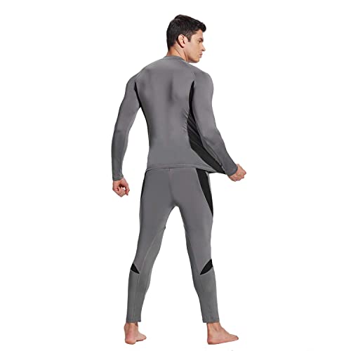 Buy UNIQUEBELLA Mens Thermal Underwear Set Long Sleeve Tops Long Johns
