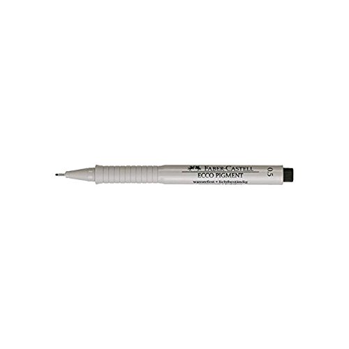 Faber-Castell Teknik Çizim Kalemi, 0.5 mm Uç, Su ve Işık Geçirmez Mürekkep, Cetvel ve Şablon Uyumlu, Yazım ve Eskiz İçin İdeal