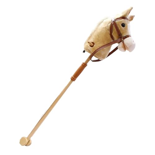 Lpoppcx Caballitos De | Juguete De Montar De Madera para Juego De Simulación,Juguetes con Sonido para Juego Simbólico Interior Exterior Hogar Guardería Fiestas