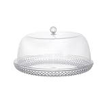 Conçu en plastique. AltoBuy Plateau à gâteau avec Cloche en Plastique Transparent diamètre 32,5 cm