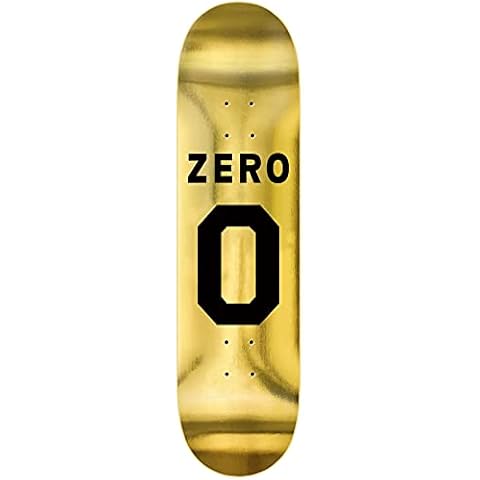 Zero Skateboards Numero Black Gold Foil Pro Skateboard Deck - 8.375" Cover