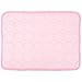 Tampone Rinfrescante In Seta Per Animali Domestici Con Foglie Di Ghiaccio Fresche Per Cani E Gatti Nel Perfetto Rosa Estivo_40x30cm. Tappeto Refrigerante Per Cani Tappetino Refrigerante Per Cani
