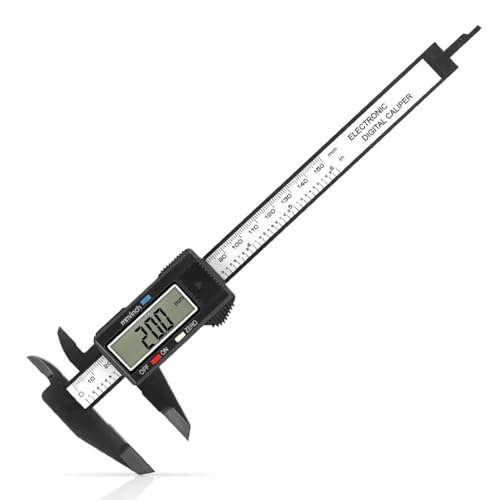 Image of Plastic Digital vernier caliper, 6 inch with Large LCD Screen, Electronic Vernier Caliper Gauge Micrometer