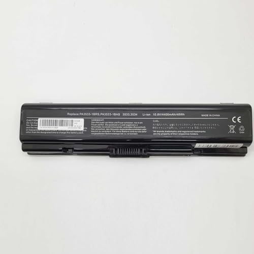 piezas portatiles.com Reemplazo de Batería Compatible con Portátil Toshiba PA3534U 1BRS Li Ion 10,8v 4400mAh