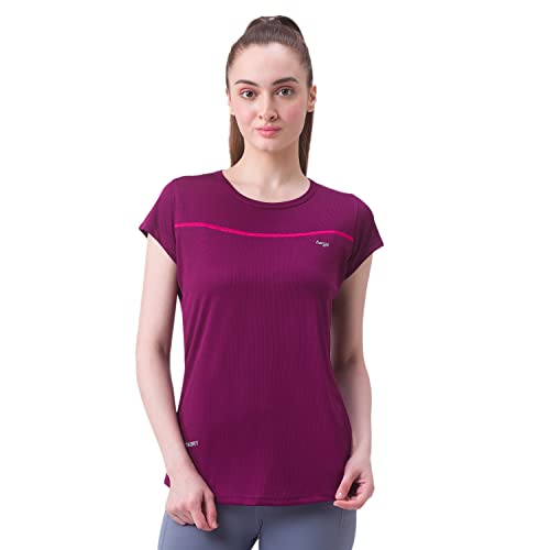Image of berge' Ladies Polyester Dry Fit Western Shirts & Tshirts for Women, Quick Drying & Breathable Fabric, Gym Wear Tees & Workout Tops