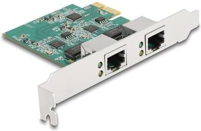 Delock Pci Express X1 Card To 2 X Rj45 2.5 Gigabit Lan Rtl8125 Netwerkadapter (88101)