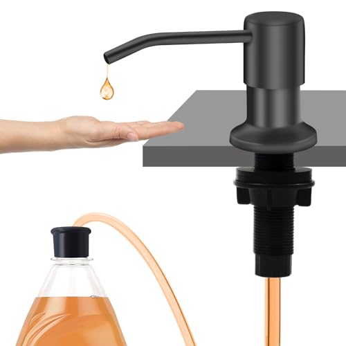 Image of Sink Soap Dispenser, Kichen Sink SoapDispenser, 47 inch Extension Tube kit, Under Sink Soap Dispenser Pump, No Need More Refills (Gray-2 Pack)