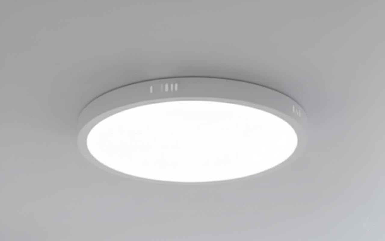 Round LED Surface Downlight 30W – 10 Inch Ceiling Panel Light, 6500K Cool White, White Body, 220–240V