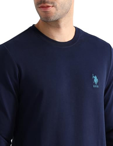 Image of U.S. Polo ASSN. Mens OEE05 Pure Cotton Oversized Lounge T-Shirt
