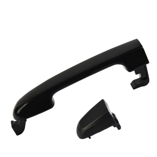 Image of Nexbrill Front Left Passenger Outside Door Handle for Hyundai i20 2008-2014 Black Plastic Direct Replacement Part Number 82652-1J050 Easy Installation No Assembly Required