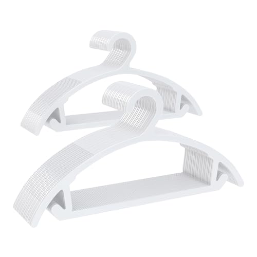 ANTISCIVOLO & SENZA MACCHIE SULLE SPALLE: Strato antiscivolo in TPR mantiene i vestiti saldi – senza scivolare o macchie. Perfetti per tessuti delicati e articoli pesanti, keeps vestiti senza pieghe e in forma. Profil sottile, nessuna deformazione sulle spalle.