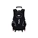 Durable Universal Wheel Trolley Borsa da Viaggio Trolley School Bag Grandi Scale da Arrampicata 6 Borsa da Scuola Staccabile con Ruote Impermeabile per Studenti delle scuole primarie e Medie Tasche
