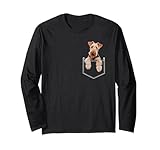 airedale terrier tascabile maglia a manica