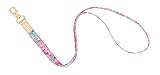 Lilly Pulitzer Cute Lanyard for ID Badges and Keys, Womens Lanyard Keychain, Colorful Lanyard with Metal Hook, Leaf it Wild