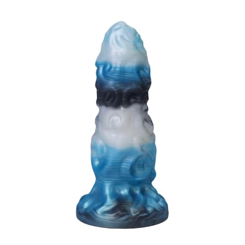 GAOSJX Material de Silicona con Base de adsorción de dragón(Blue,M)