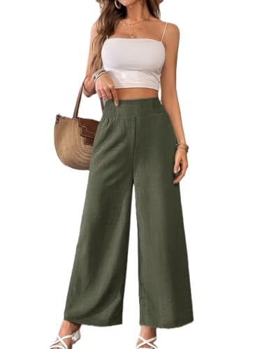 Image of Women Trouser||Women's Four-Season Pants with Drawstring, Comfortable Wide-Leg Loose Fit Casual Fashion Trousers (P-08-11)