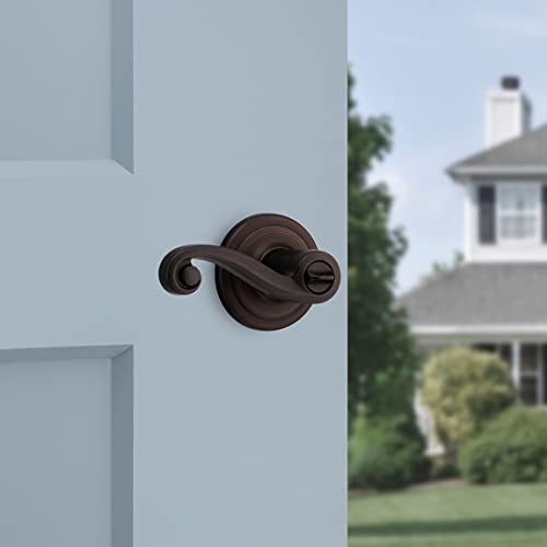Kwikset Lido Keyed Entry Lever With Microban Antimicrobial Protection Featuring Smartkey Security In Venetian Bronze (97402-740) #TOP2