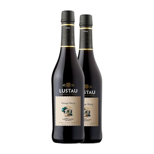 Lustau Vintage Sherry Limited Edition Palomino Fino Jerez-Xérès-Sherry Botella Medium 50 cl Vino generoso (Caja de 2 Botella Medium de 50 cl)