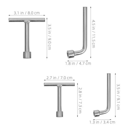Clé à douille triangulaire Alipis en acier inoxydable, outillage de précision M8 M10 - 5