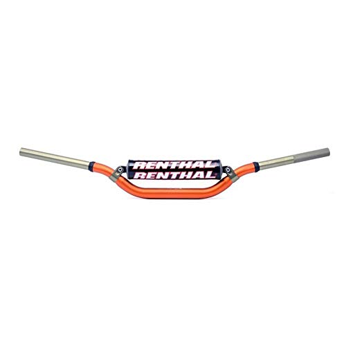 Guidon Renthal Twinwall haute résistance orange anodisé pour motards