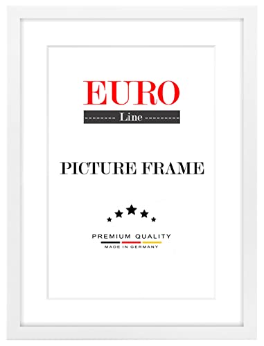 Marco para fotos EUROLine35 hecho a medida para imágenes de 16 cm x 10-150 cm, marco de MD, hecho a mano con vidrio acrílico no reflectante y pared trasera de MDF, ancho del marco: 35 mm