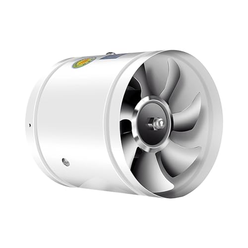 ZZlei2yu-12 Extractor de Aire Extractor de ventilación de 4/6/7 pulgadas, potente ventilador de aire, tubo de Metal, extractor de 220V for el baño del hogar ventilador de baño(7 inches)
