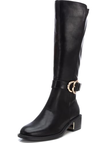 XTI - Bota cierre de cremallera para mujer, color: negro, talla: 40