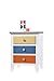 DONCO Kids 3 Drawer Nightstand, Multicolored