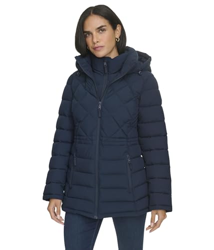 Tommy Hilfiger Women's Navy Zip-Up Lightweight Jacket – Perfect for Chilly Days and Stylish Adventures![BASLIK]