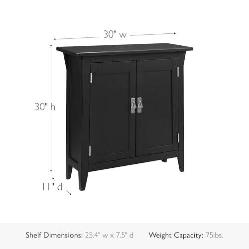 Image of Leick Home Mission Console Cabinet, 30 inch, Slate Black
