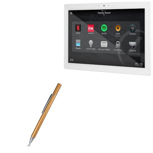 BoxWave Stylus Pen Compatible with Control4 T4 in-Wall AC (10 in) - FineTouch Capacitive Stylus, Super Precise Stylus Pen - Champagne Gold