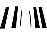 Rvinyl Rtrim Pillar Post Decal Trim Compatible with Acura TL 2009-2014 - Gloss (Black)