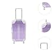 Doll Accessories Suitcase Doll Travel Luggage Doll Accessories for 18inch Fashion Doll Life Scene Layout, Light Purple