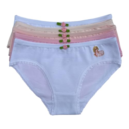 Generic -DaVi Little Girls Bikini Underwear Tagless Cotton Penties Doll 5 pack