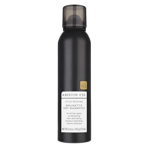 Kristin Ess Hair Brunette Dry Shampoo for Dark + Brown Hair with Vitamin C for all Hair Types - Oil...